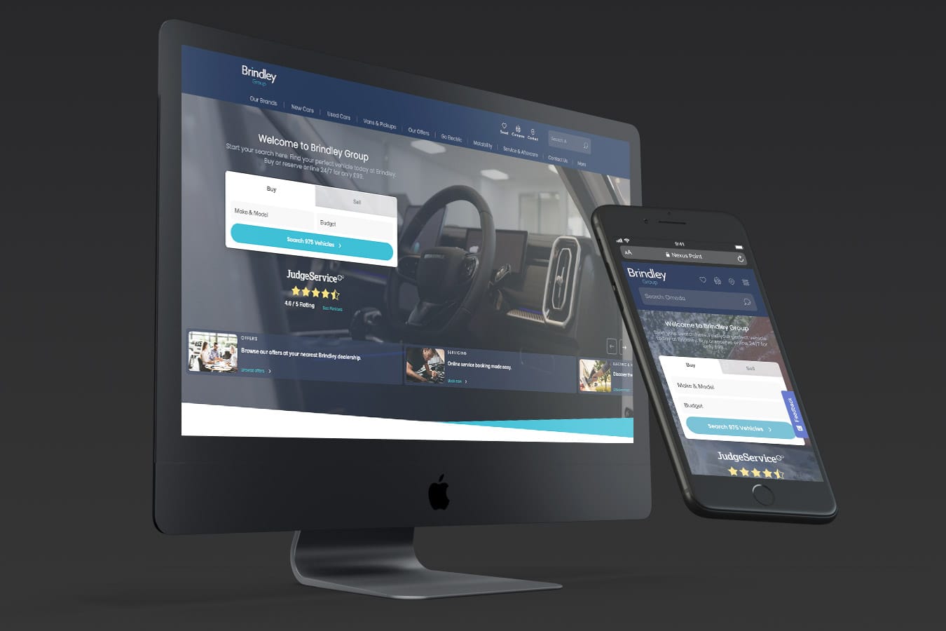 The Brindley Group website built by Nexus Point