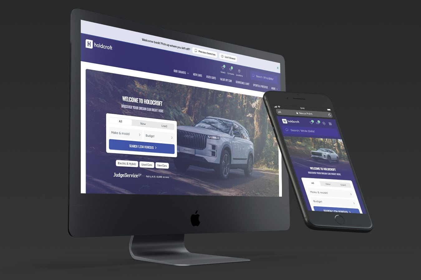 The Holdcroft website built by Nexus Point